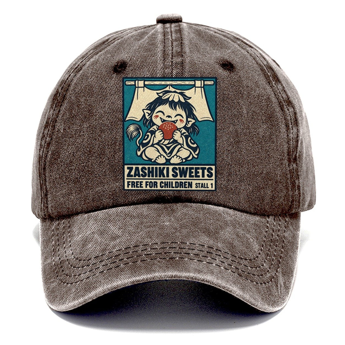 Zashiki Sweets Yokai Night Market Classic Cap – Brown