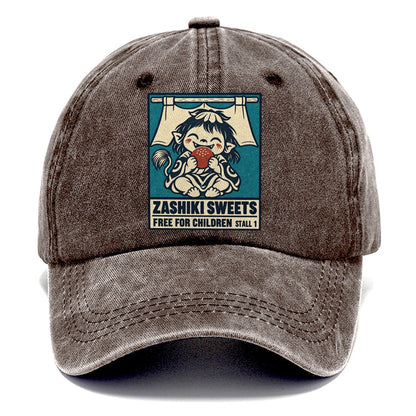 Zashiki Sweets Yokai Night Market Classic Cap – Brown