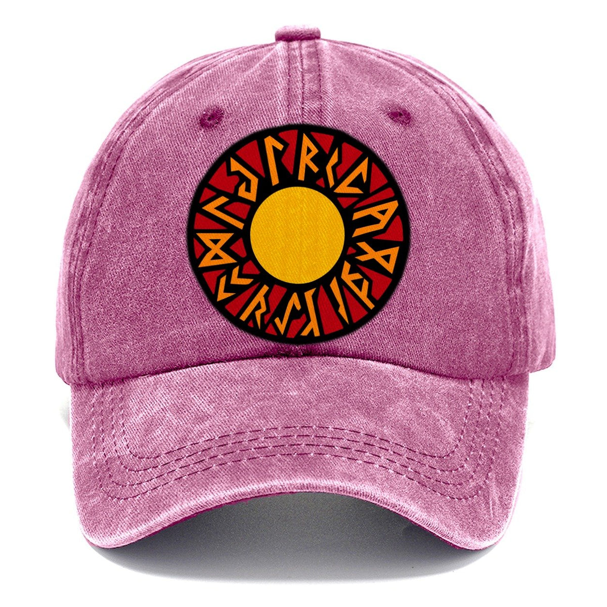Viking Rune Circle Classic Cap – Dusty Rose