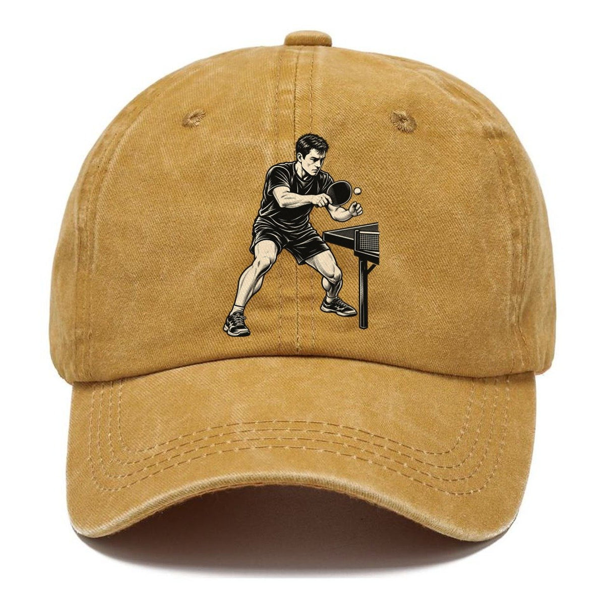 Table Tennis Backhand Block Global Sports Ink Figures Classic Cap – Golden Harvest