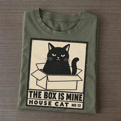 The Box Is Mine Neko Says No Classic T-shirt – Army Green