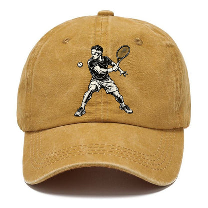 Tennis One Handed Backhand Global Sports Ink Figures Classic Cap – Golden Harvest