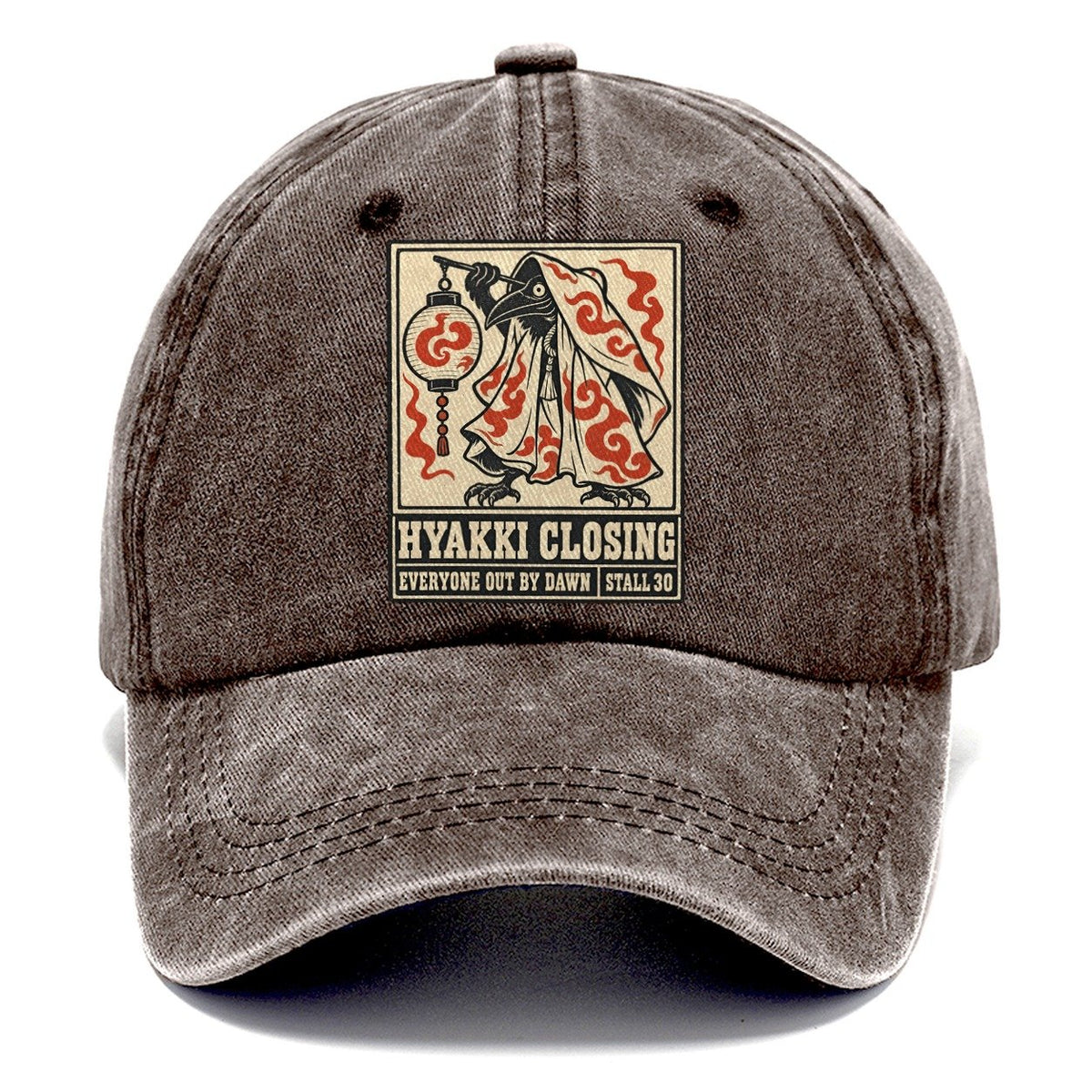 Hyakki Closing Yokai Night Market Classic Cap – Brown