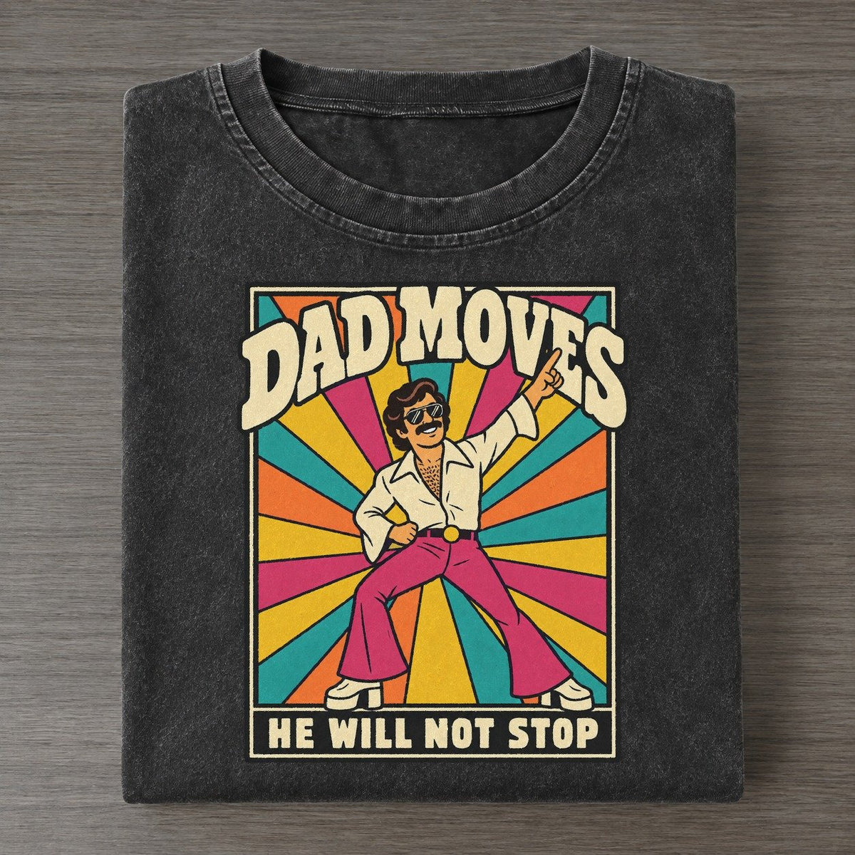 Dance Dad Boogie Bodies Vintage T-shirt – Black