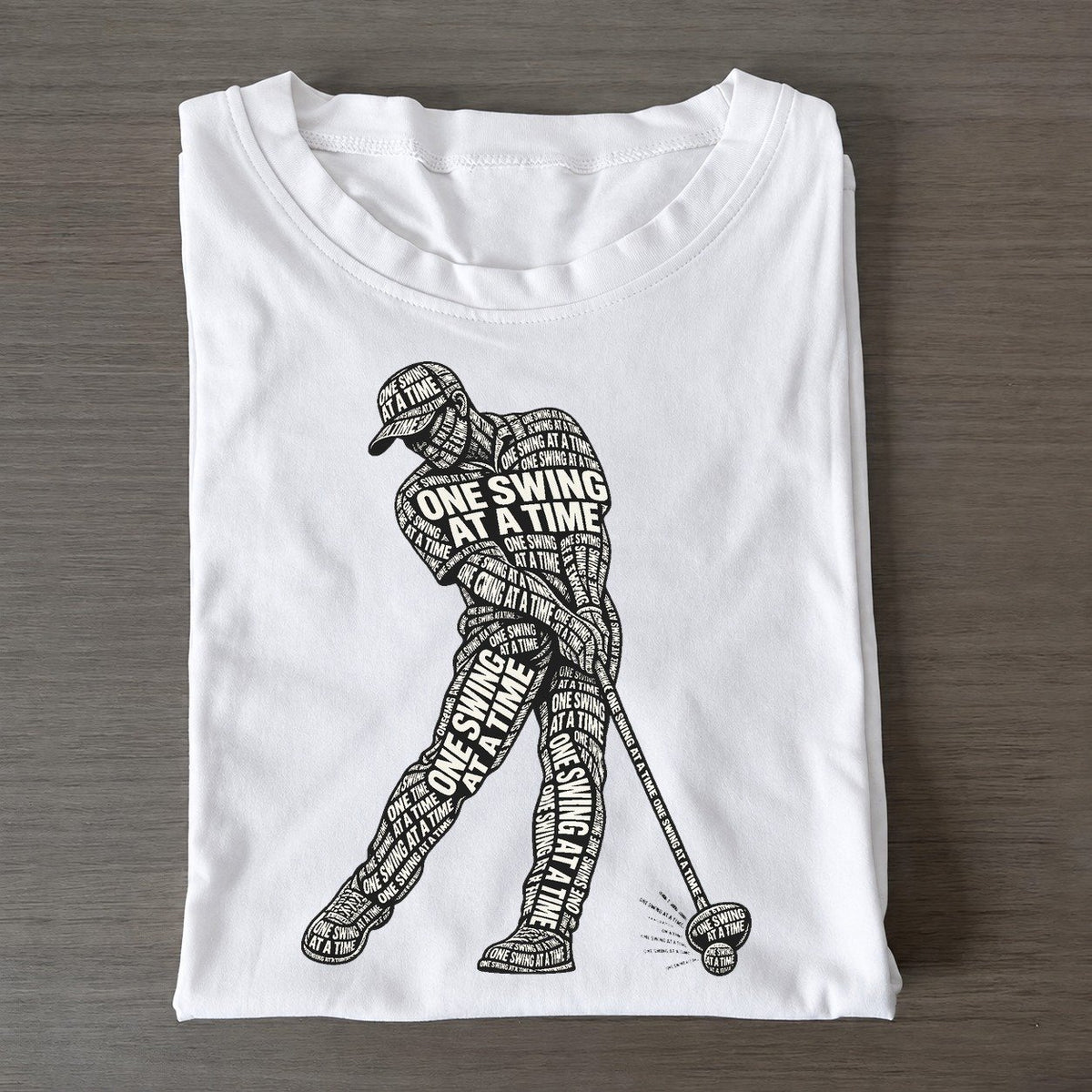 Driver Ball Moment Phrase Silhouette Classic T-shirt – White