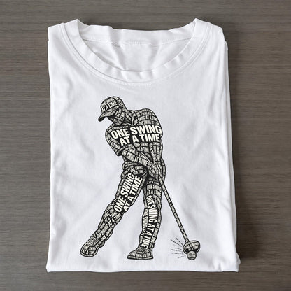 Driver Ball Moment Phrase Silhouette Classic T-shirt – White
