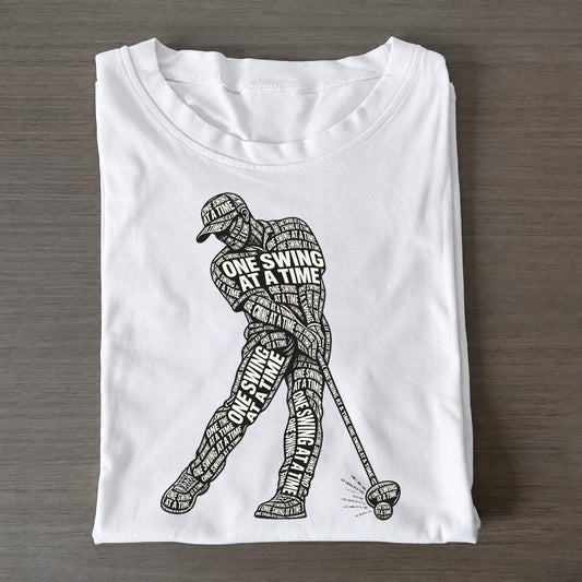 Driver Ball Moment Phrase Silhouette Classic T-shirt – White