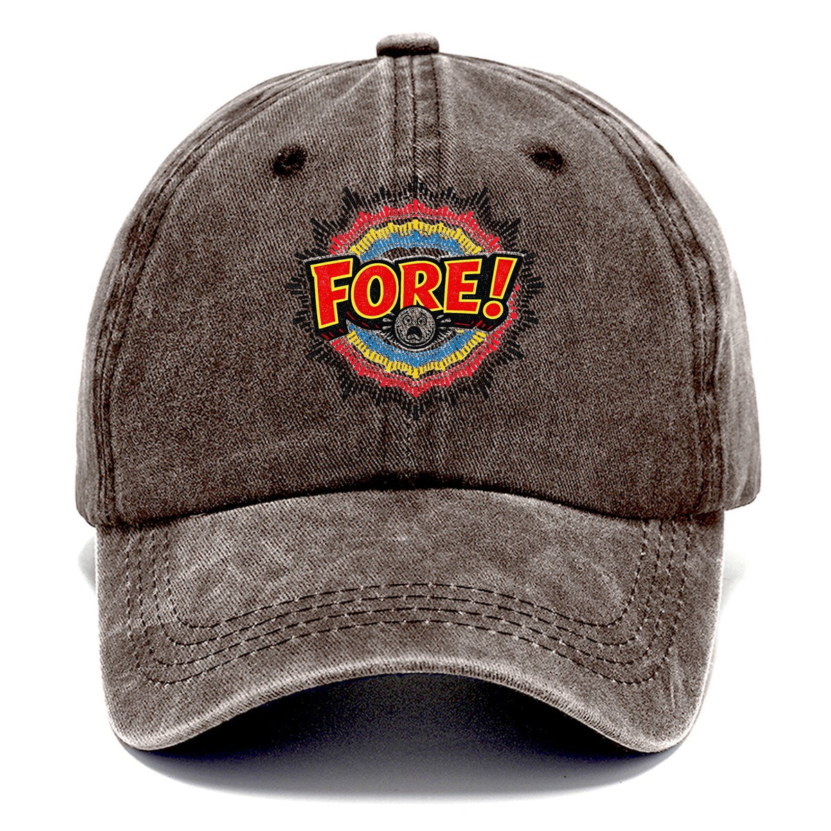 Fore Shockwave Golf Classic Cap – Brown