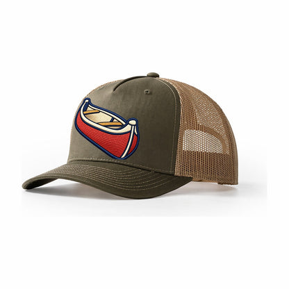 Canoe Tiny Solo Marks Trucker Hat – Olive Khaki