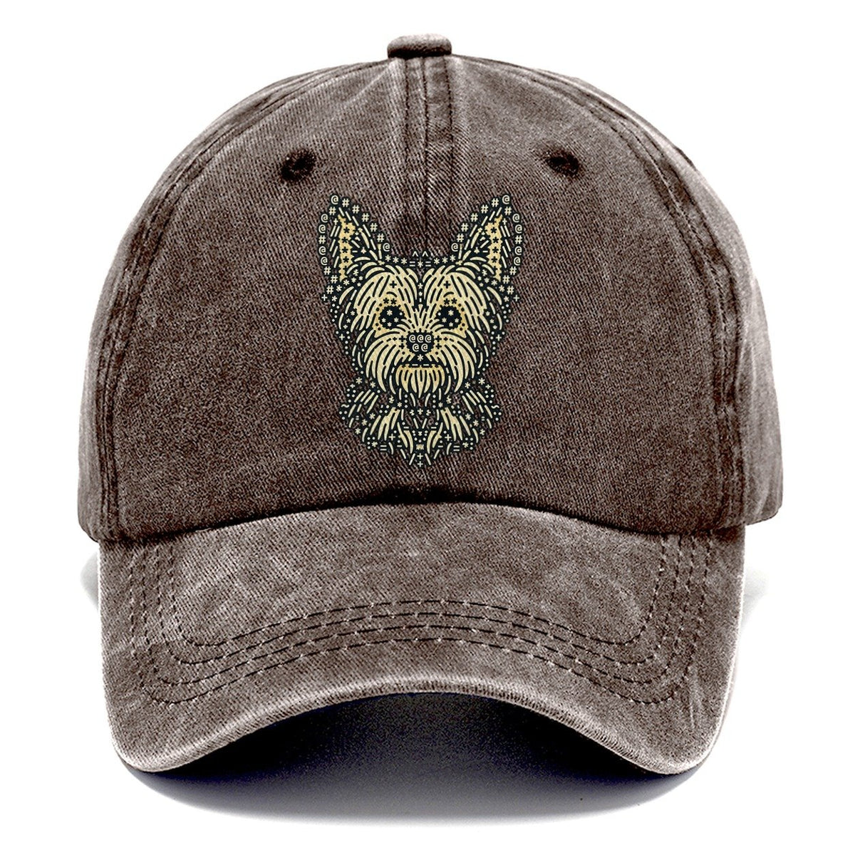 Yorkie Fringe Face Classic Cap – Brown