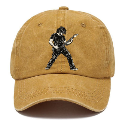 Electric Guitar Palm Muted Riff Global Music Ink Figures Classic Cap – Golden Harvest