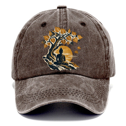 Buddha Under Bodhi Tree Classic Cap – Brown
