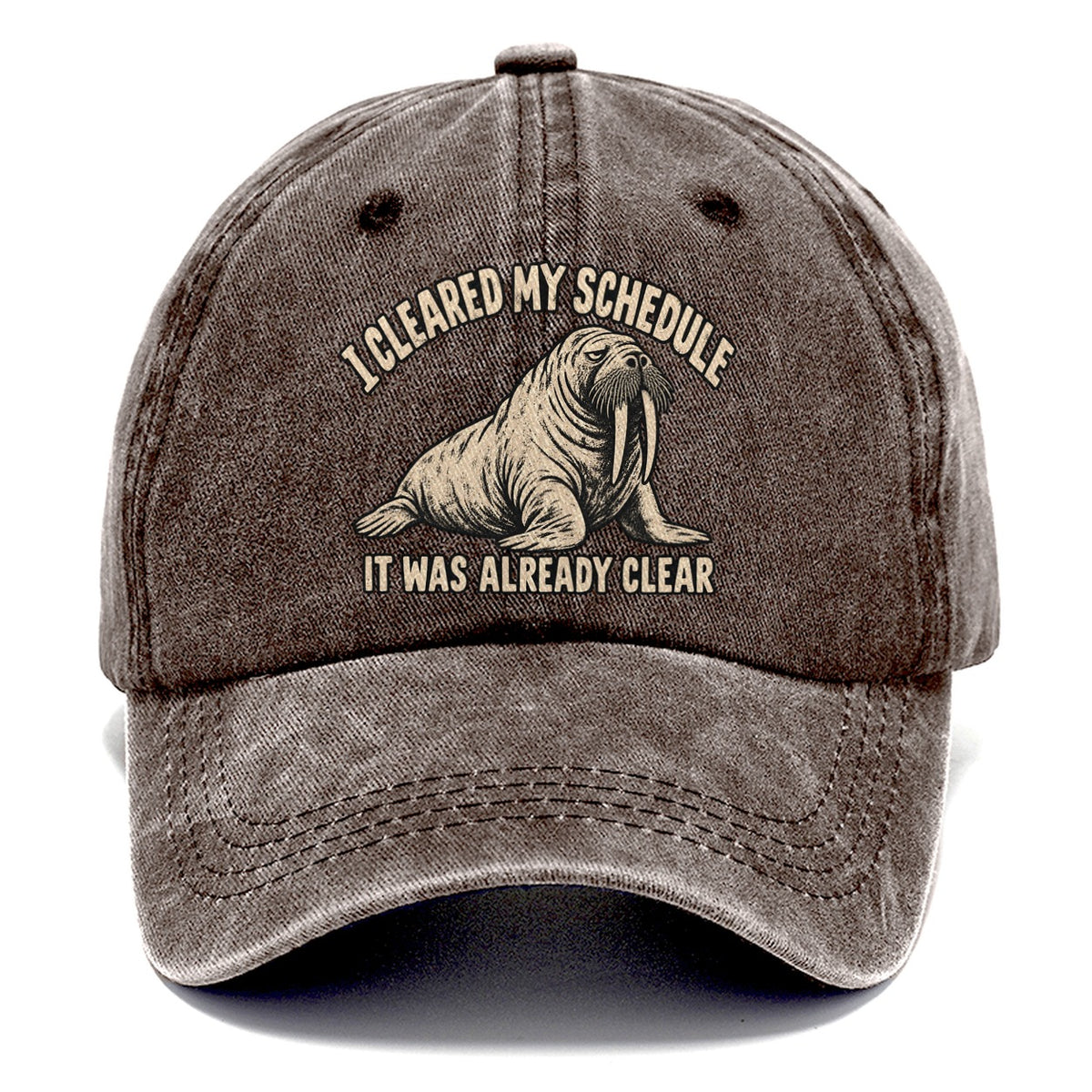 Walrus Clear Schedule No Worm Club Classic Cap – Brown