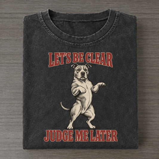 American Staffordshire Terrier Dog Declarations Vintage T-shirt – Black
