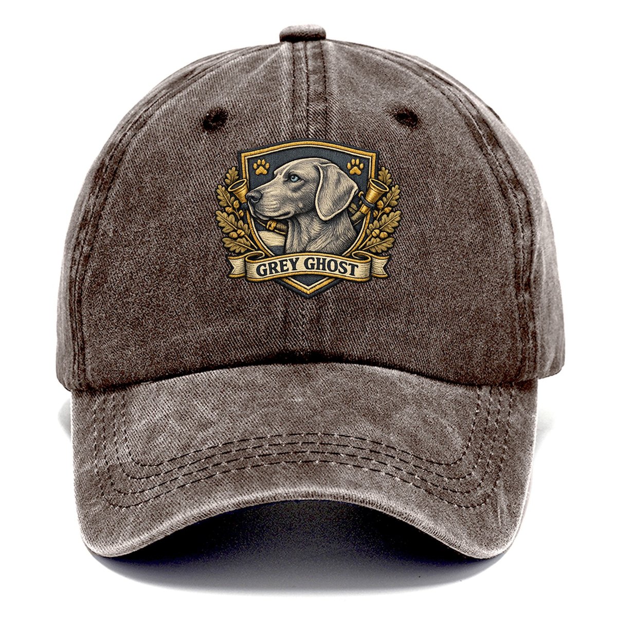 Inked Weimaraner Classic Cap – Brown