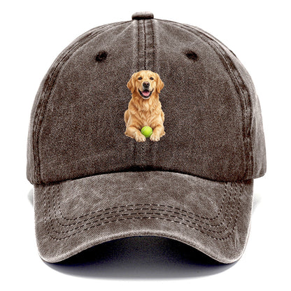 Golden Retriever Tennis Classic Cap – Brown