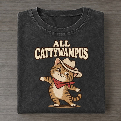 Cattywampus Well I Declare Vintage T-shirt – Black