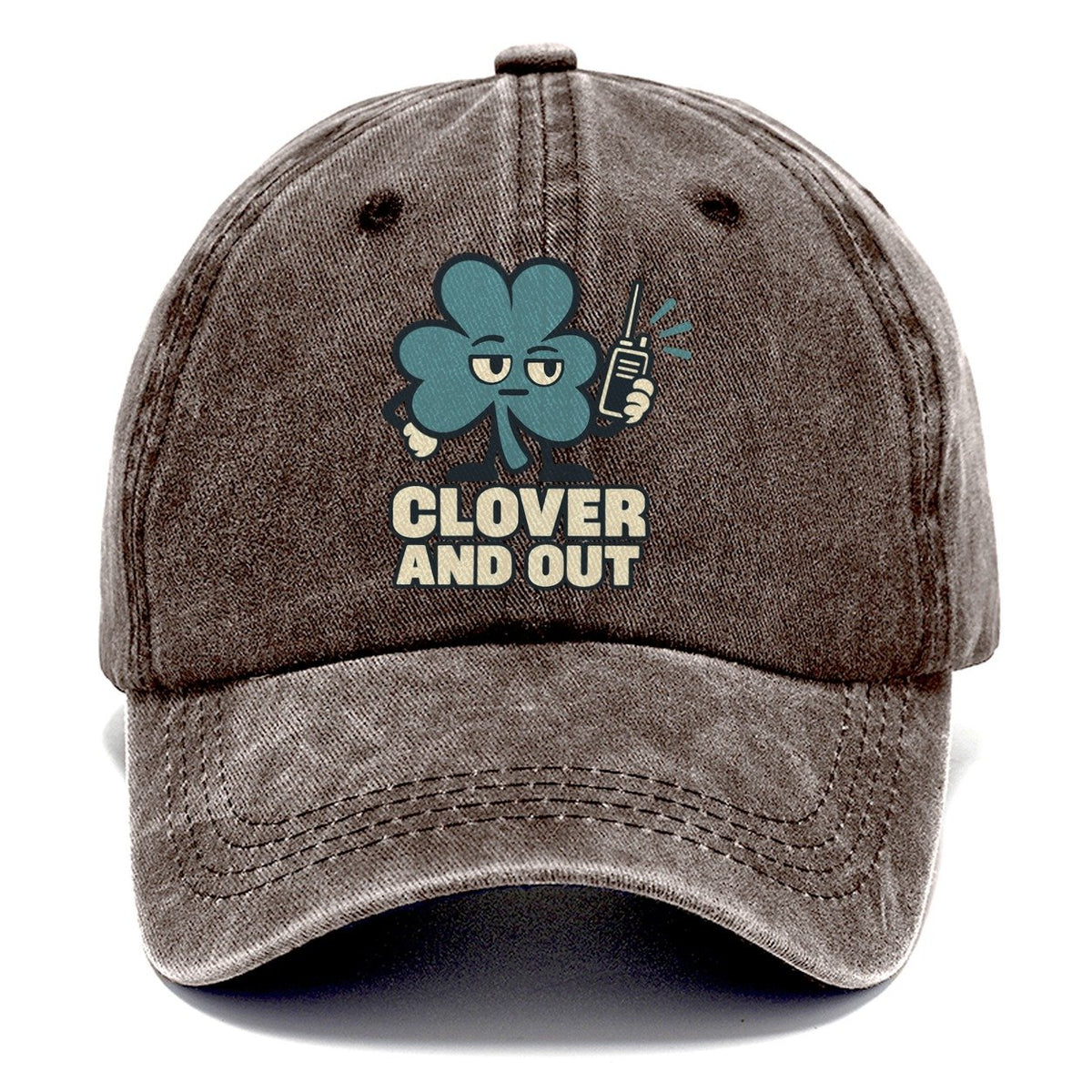 Clover And Out Familiar Punchlines Classic Cap – Brown