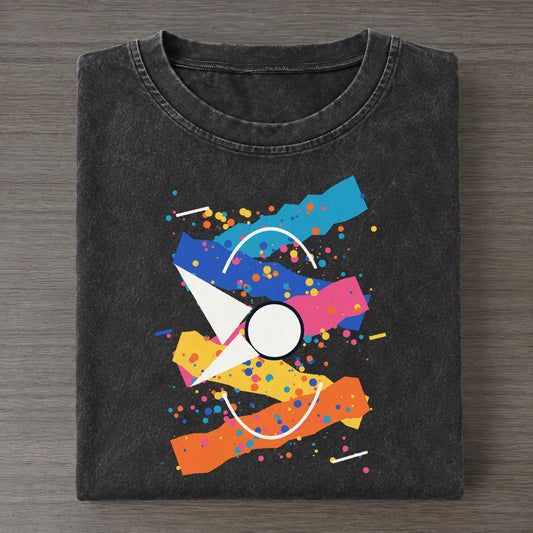 Brave Heart Comet Colorburst Uplift Vintage T-shirt – Black