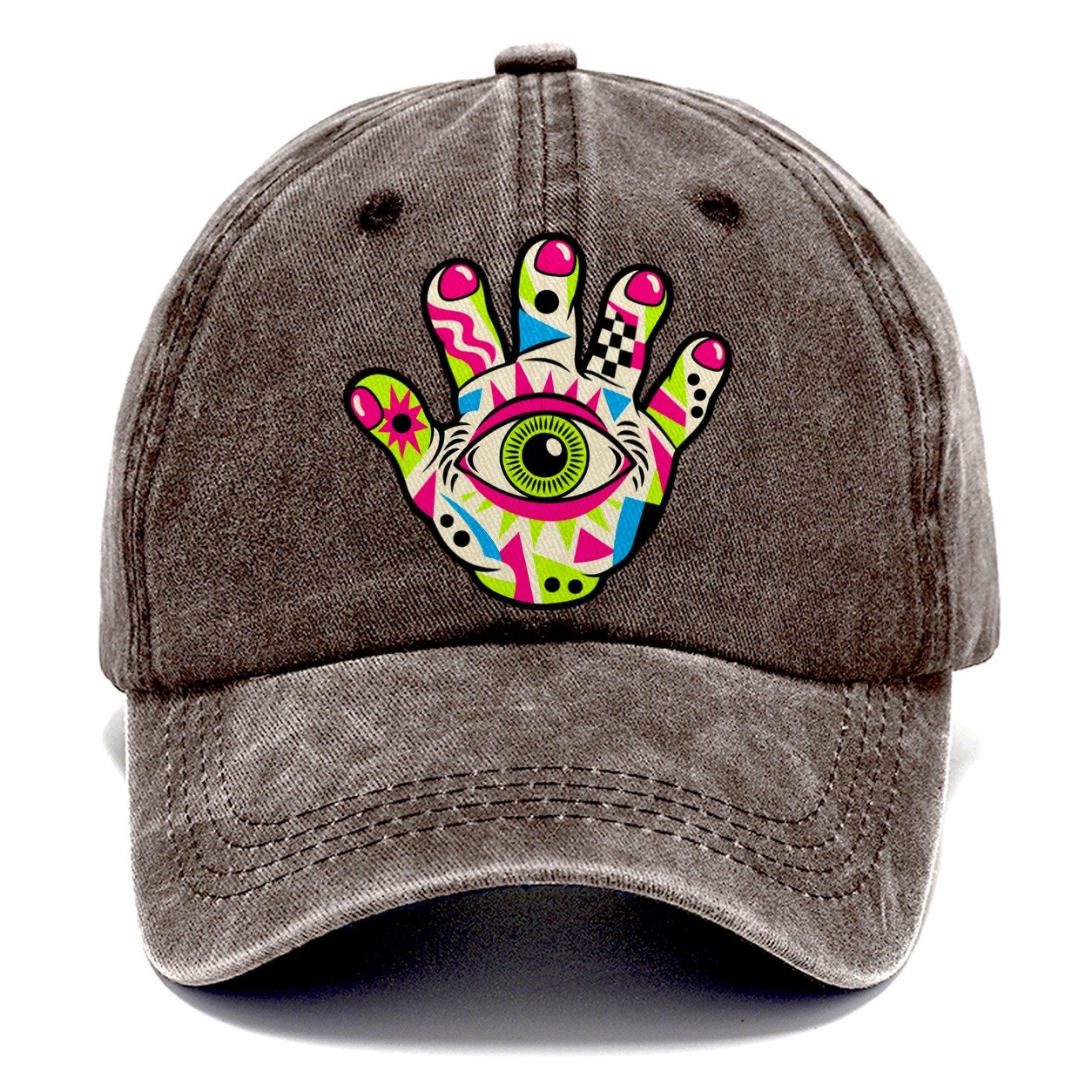 Eye In The Hand Crazy Styles Classic Cap – Brown