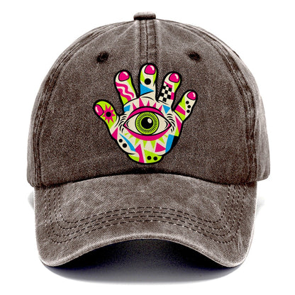 Eye In The Hand Crazy Styles Classic Cap – Brown