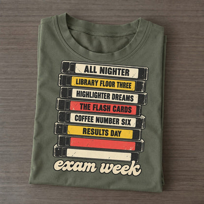Exam Week Rewind Shelf Classic T-shirt – Army Green