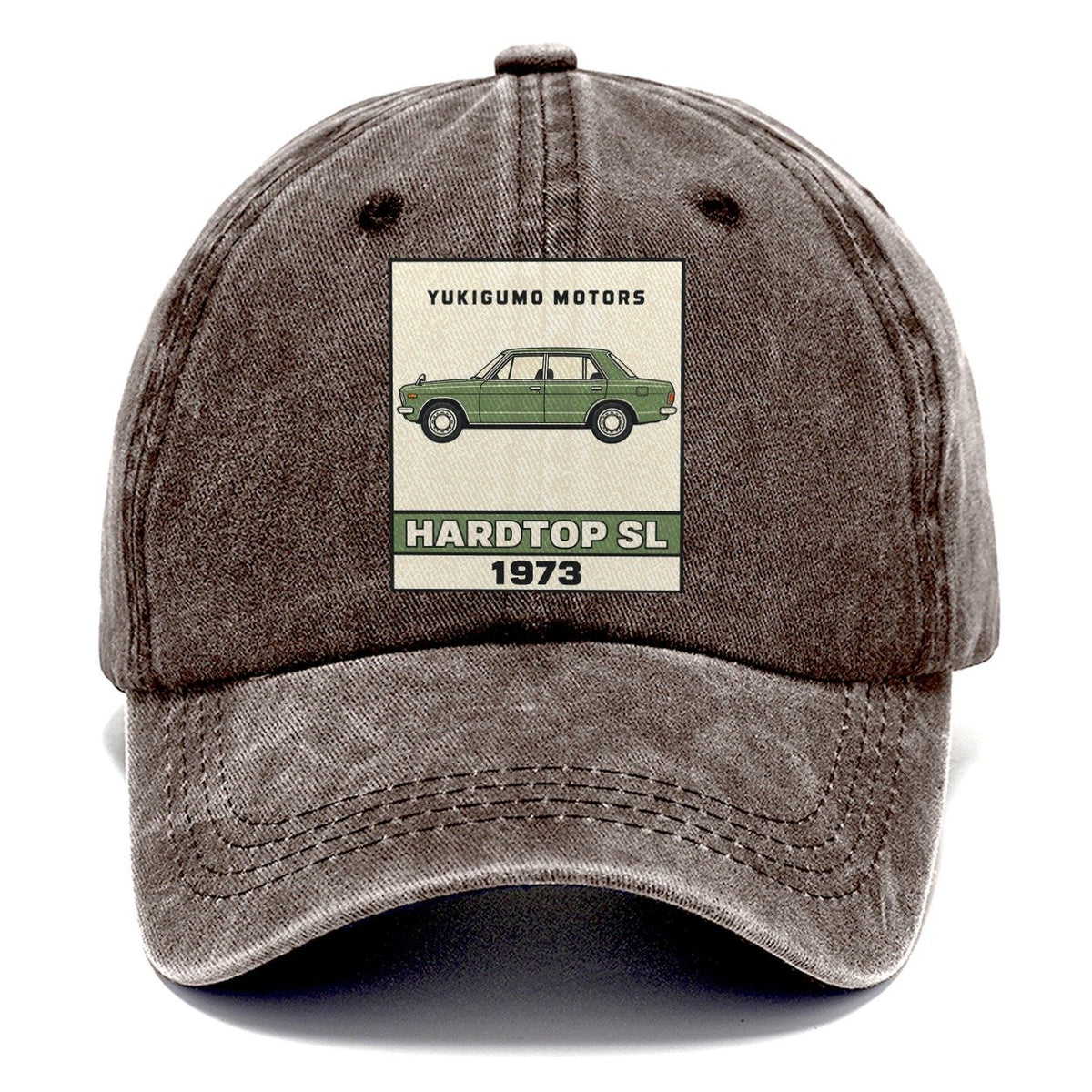 Yukigumo Hardtop Showa Speed Plates Classic Cap – Brown