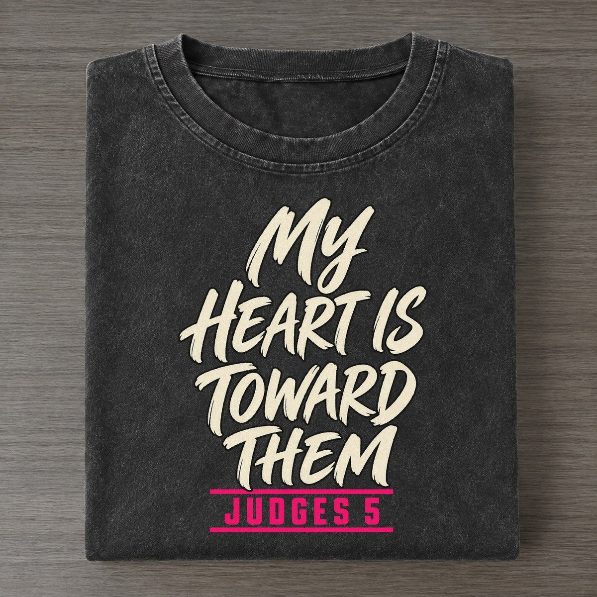 My Heart Is Toward Them Daughters Of Deborah Vintage T-shirt – Black