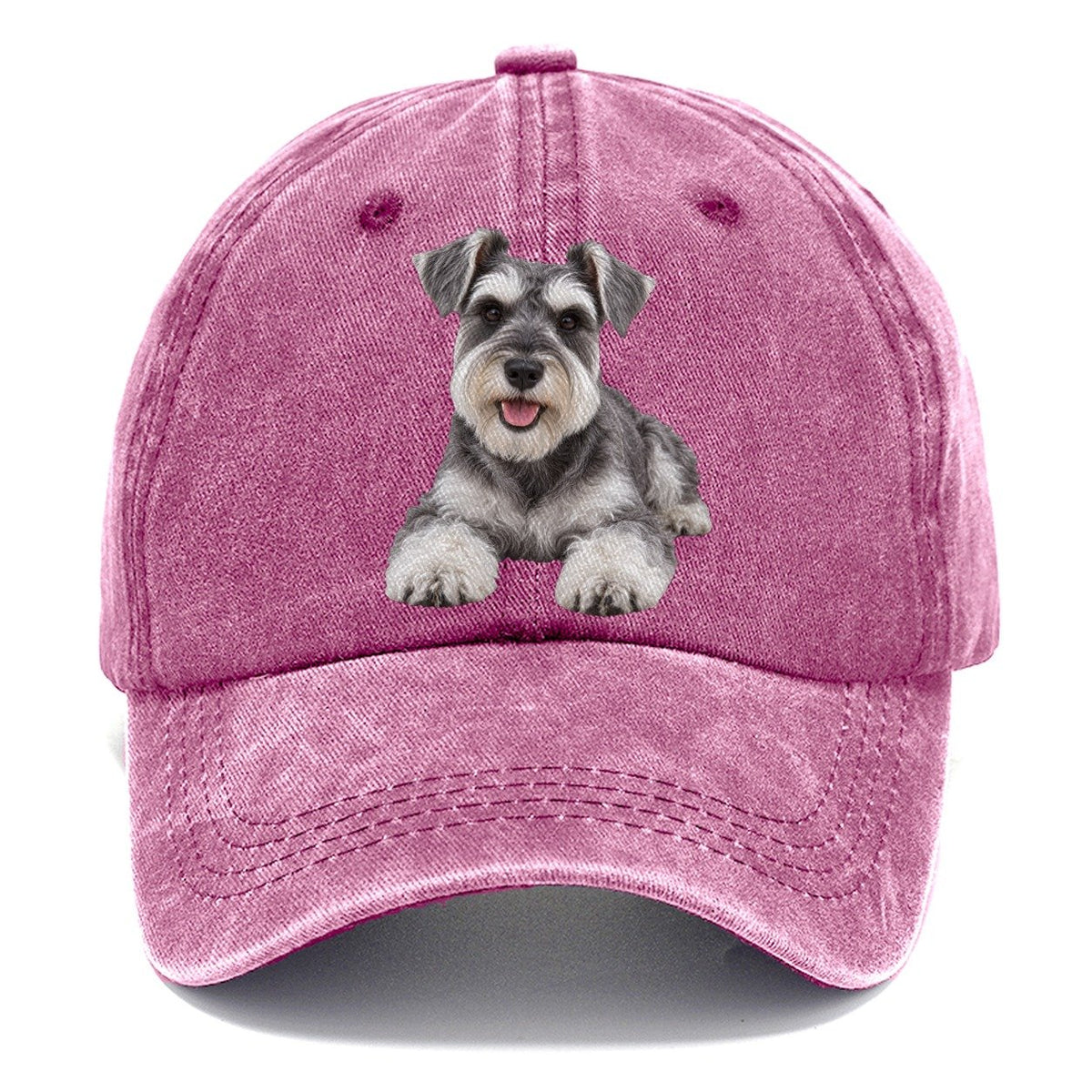 Miniature Schnauzer Lying Down Top Breeds Classic Cap – Dusty Rose