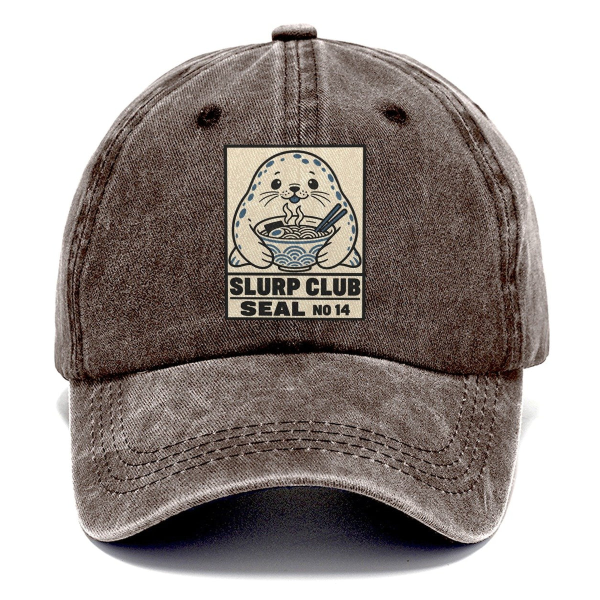 Seal Seafood Slurp Club Classic Cap – Brown