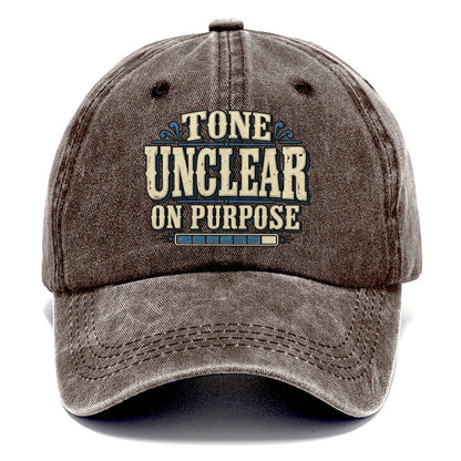 Tone Unclear On Purpose American Wit Classic Cap – Brown