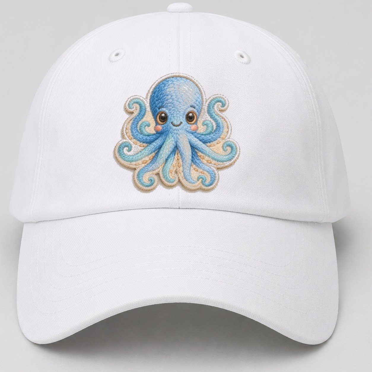 Pufferfish Puff Hello Sea Sprite Baseball Cap – White