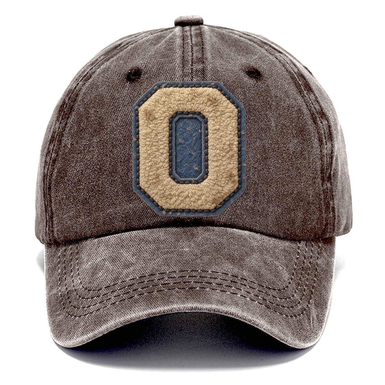 Varsity Chenille O Monogram Classic Cap – Brown