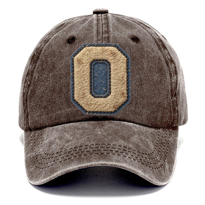 Varsity Chenille O Monogram Classic Cap – Brown