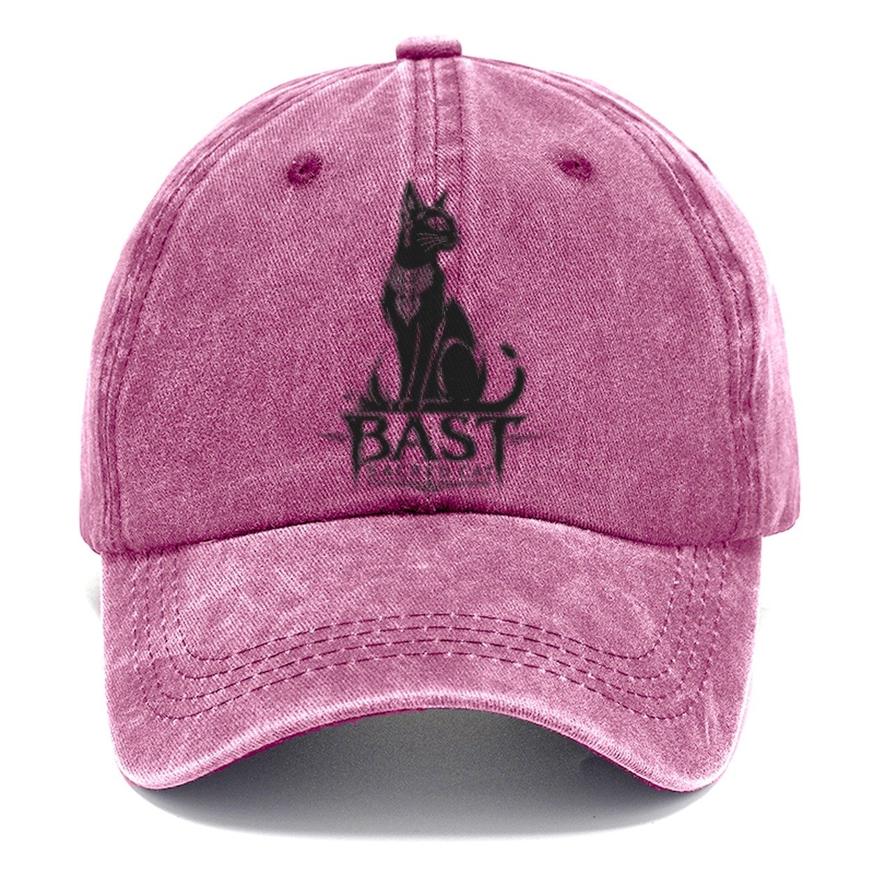 Bast Cat Gestural Marks Classic Cap – Dusty Rose