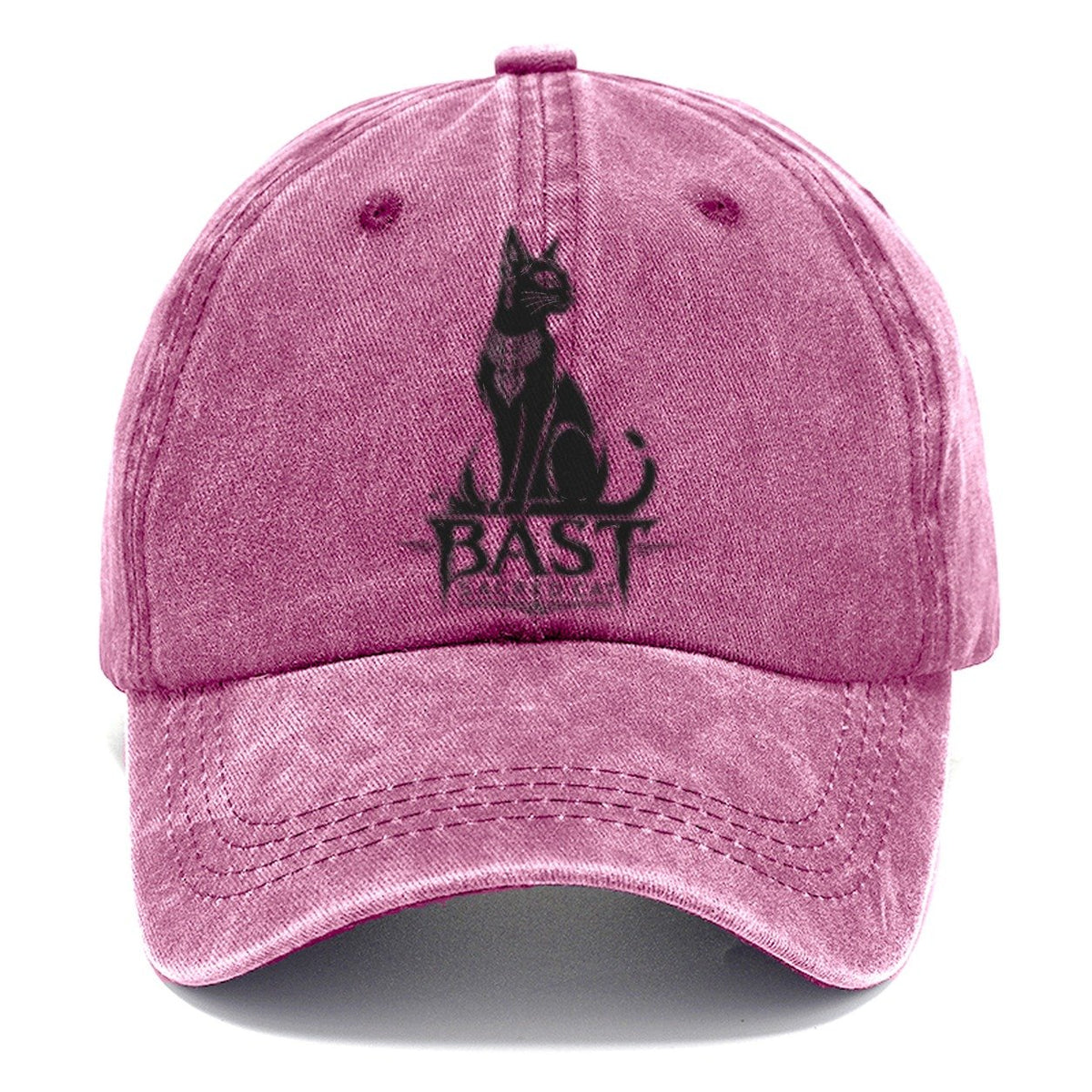 Bast Cat Gestural Marks Classic Cap – Dusty Rose