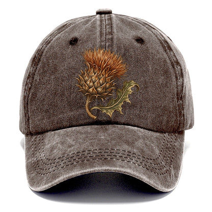 Copper Thistle Curled Leaf Pastimes Companions Classic Cap – Brown