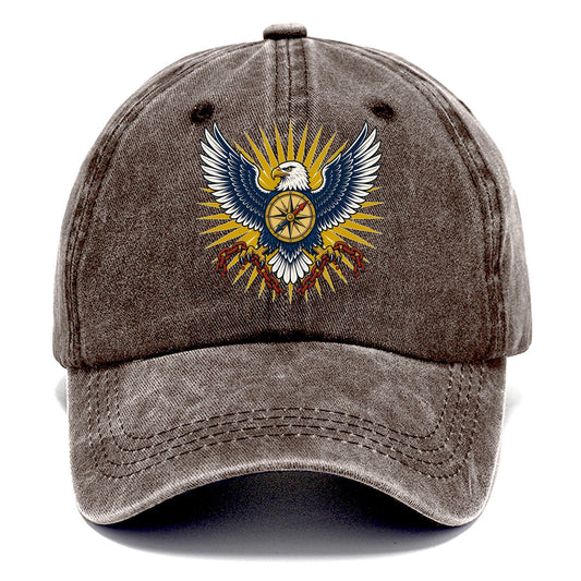 Eagle Chains Sunburst Classic Cap – Brown