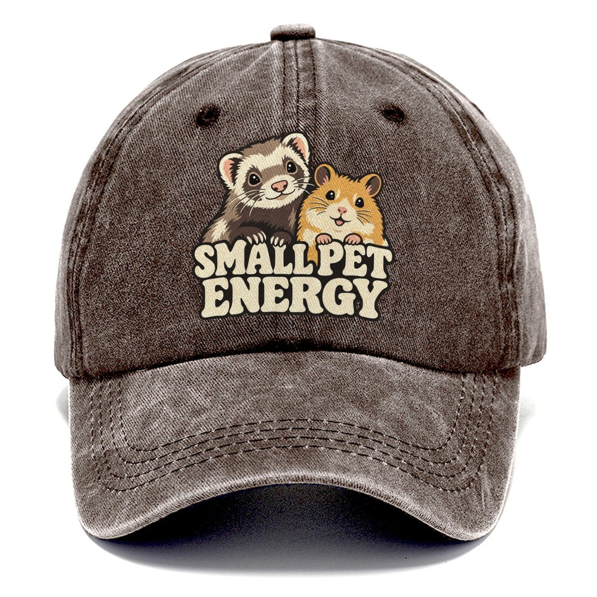 Small Pet Energy Small Pet Logos Classic Cap – Brown