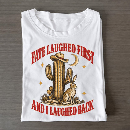 And I Laughed Back Unhinged Affirmations Classic T-shirt – White