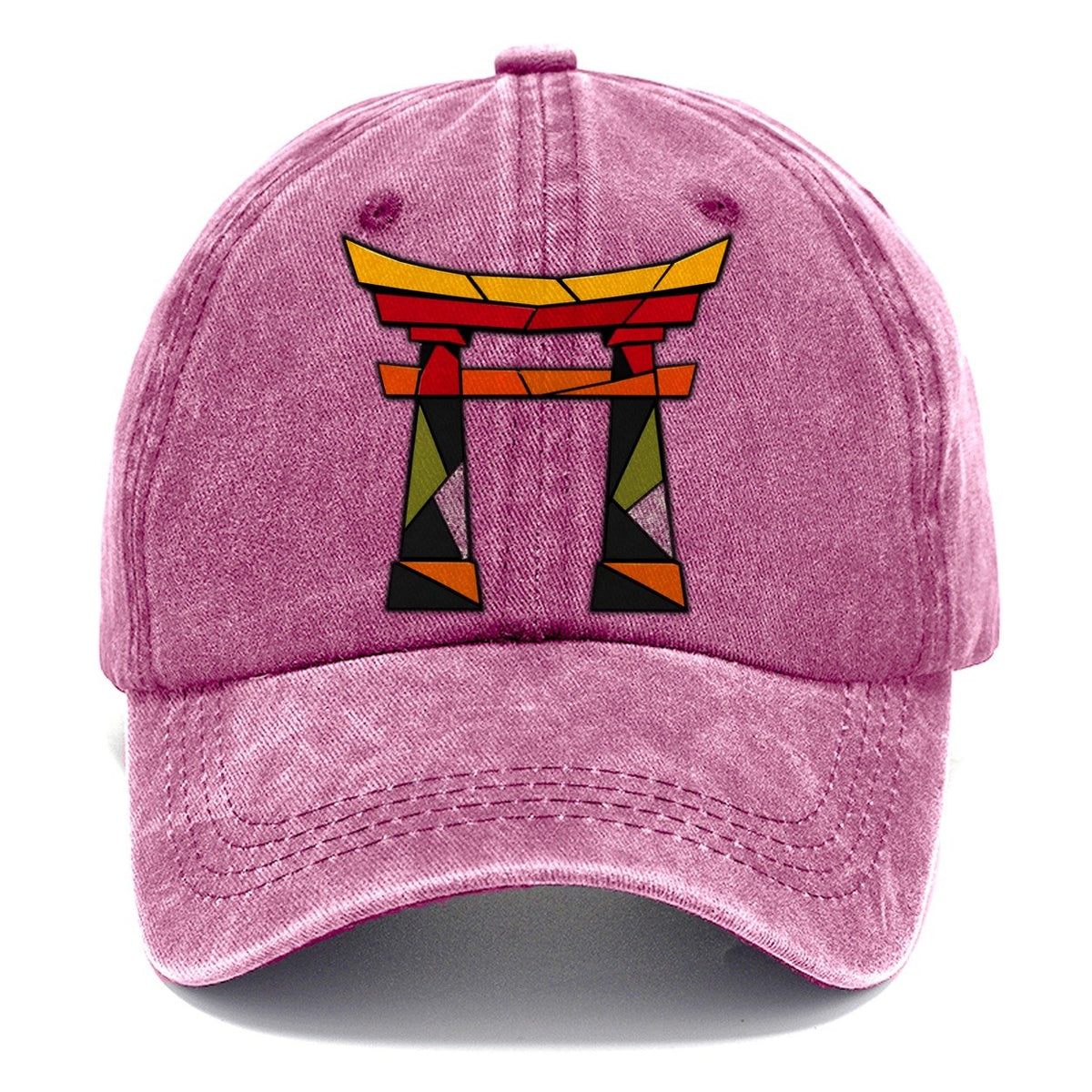Torii Gate Geometric Classic Cap – Dusty Rose