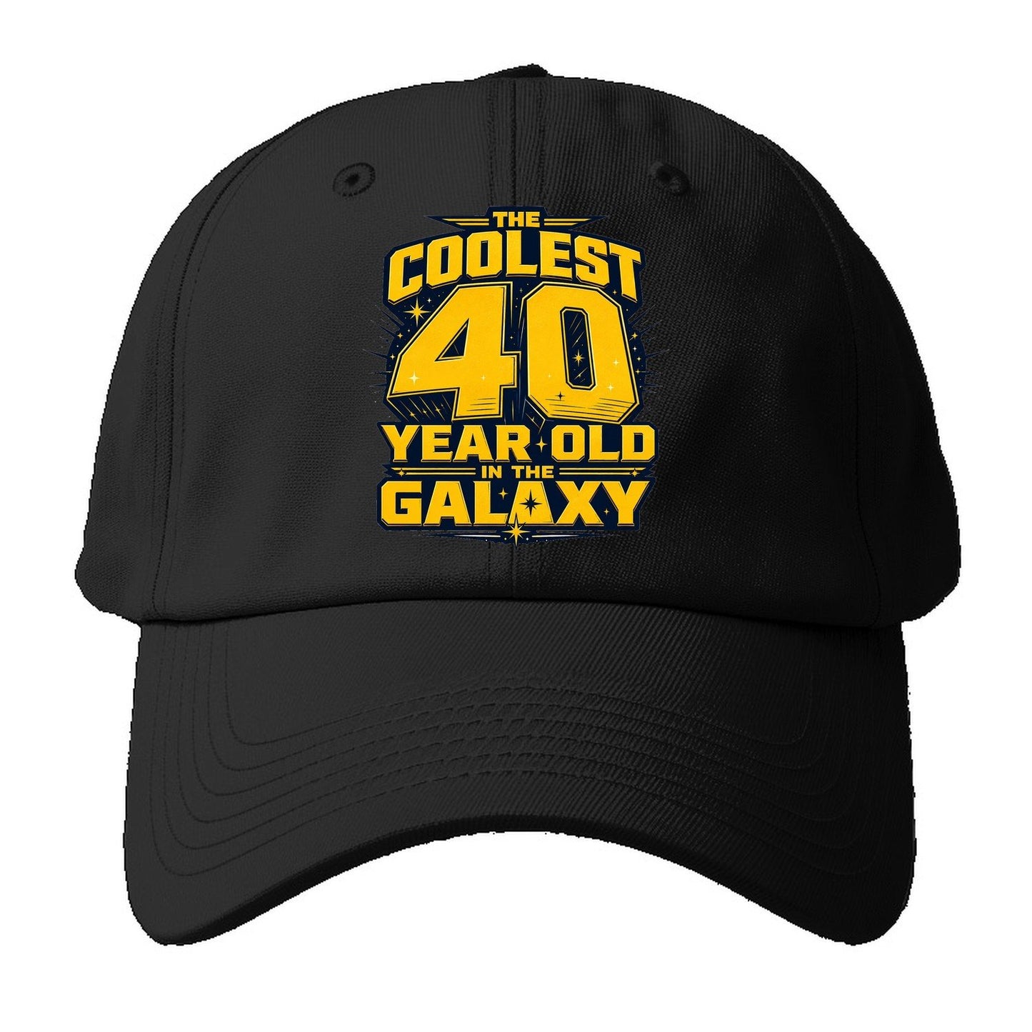 The Coolest 40 Year Old In The Galaxy Baseball Cap – Black