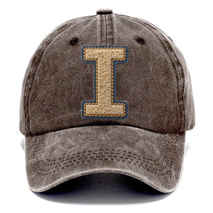 Varsity Chenille I Monogram Classic Cap – Brown