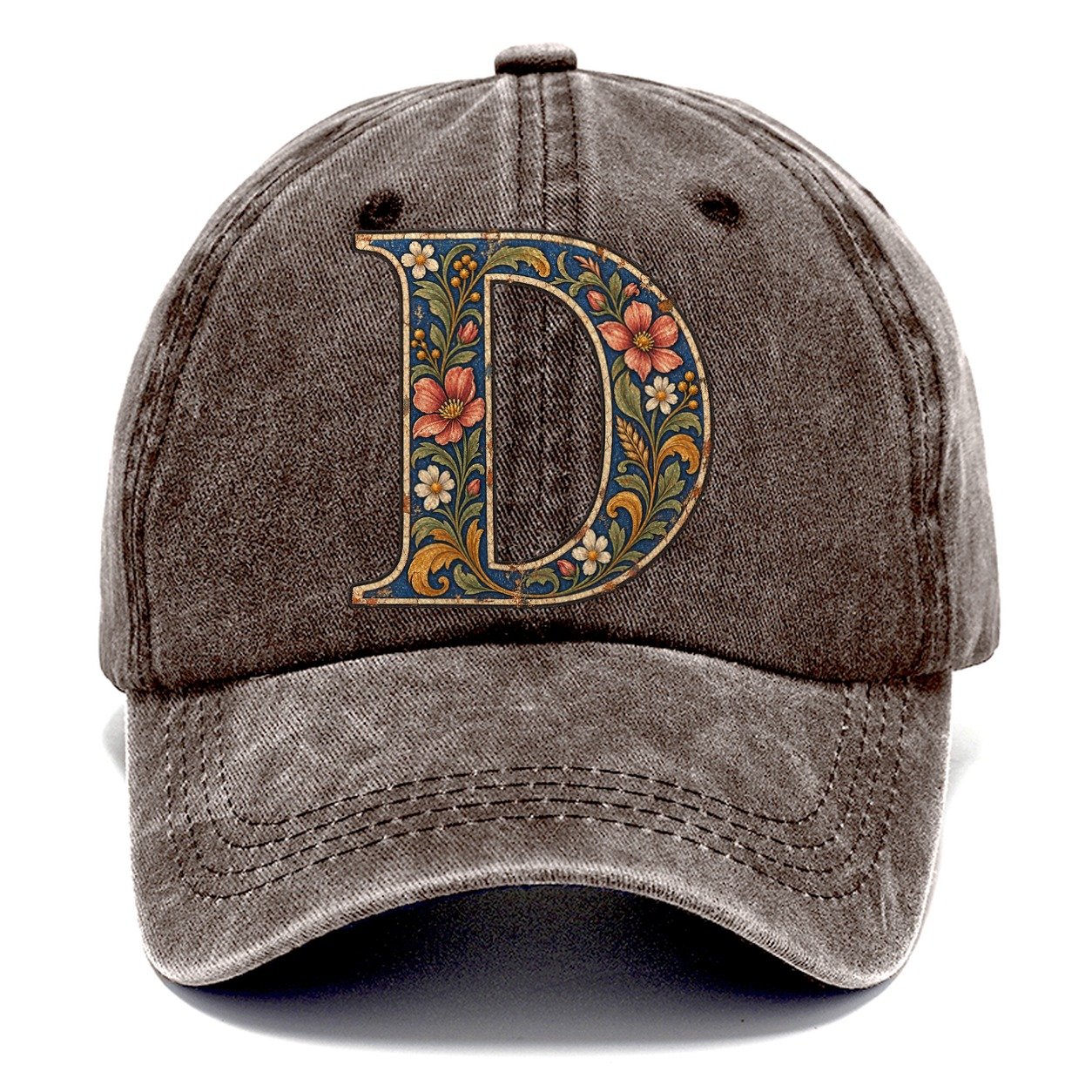 Wildflower D Monogram Classic Cap – Brown