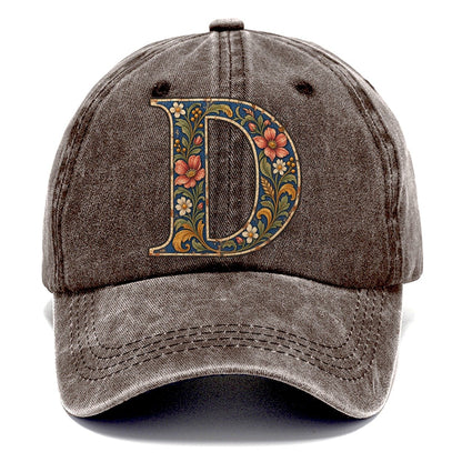 Wildflower D Monogram Classic Cap – Brown