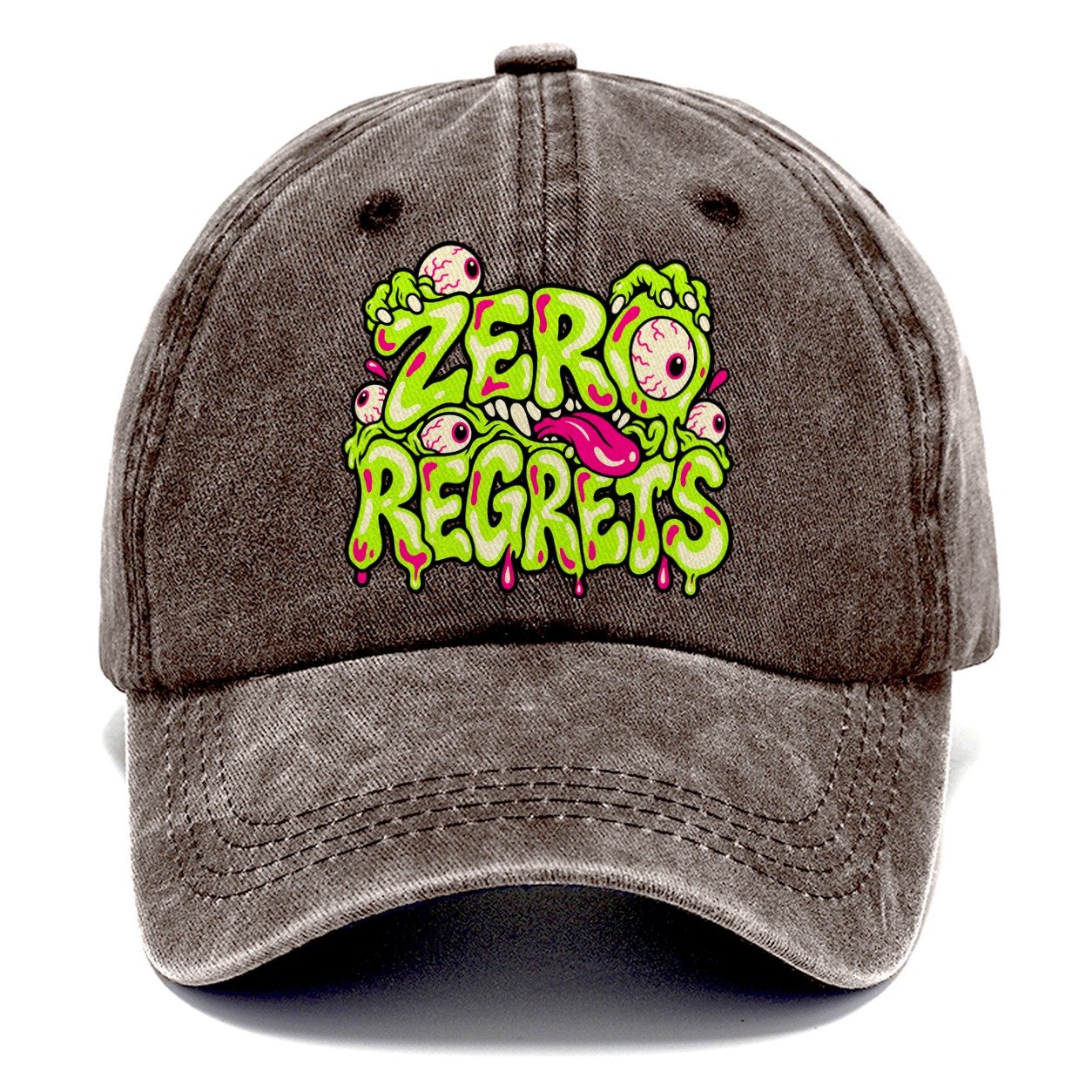 Zero Regrets Crazy Styles Classic Cap – Brown