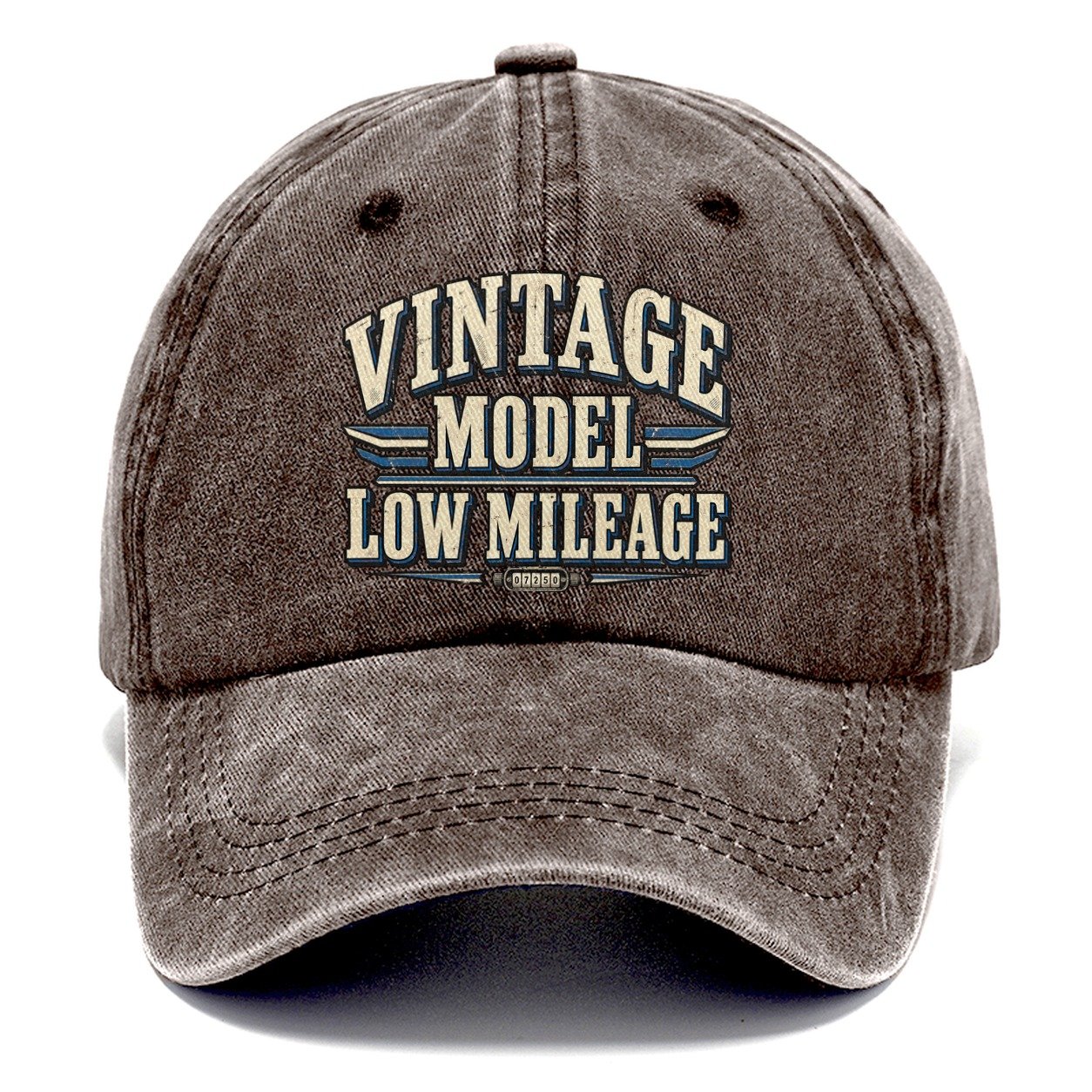 Vintage Model Low Mileage American Wit Classic Cap – Brown