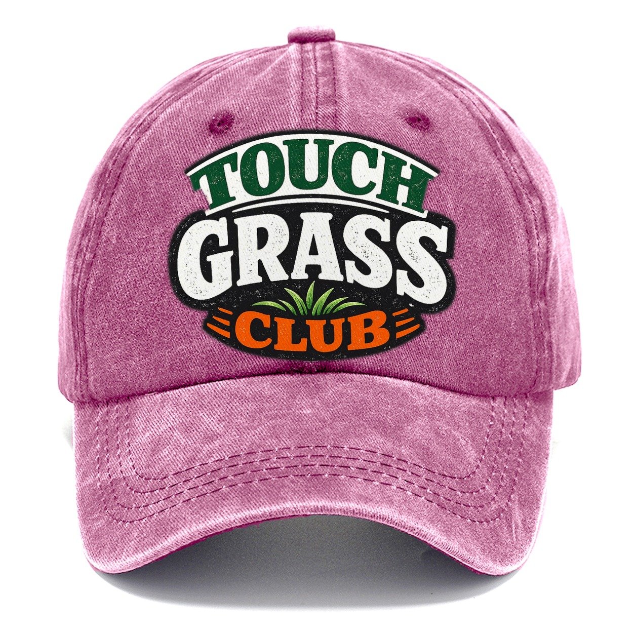 Touch Grass Club Classic Cap – Dusty Rose