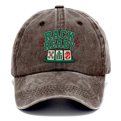 Rack Ready Mahjong Game Night Classic Cap – Brown