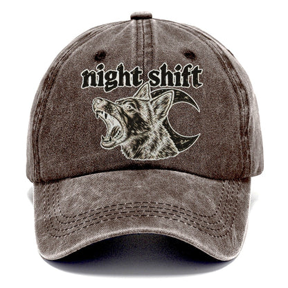 A Barking Dog Head Overlapping A Crescent Moon Bark For Me Classic Cap – Brown
